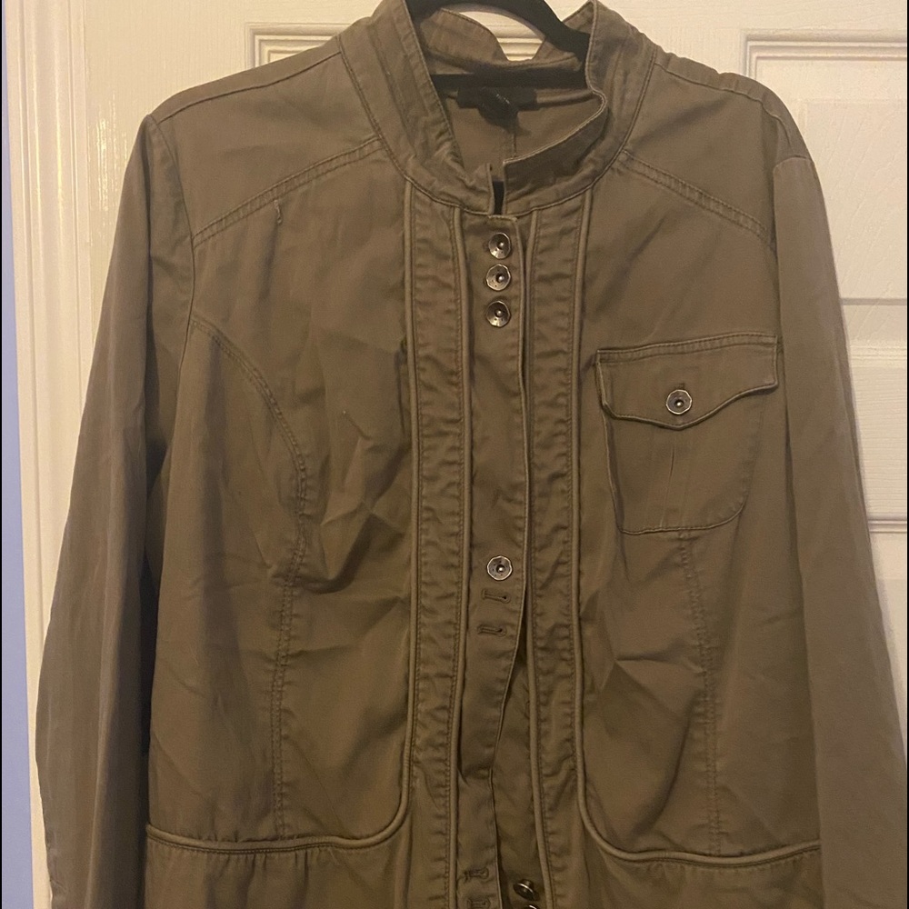 Khaki green overcoat